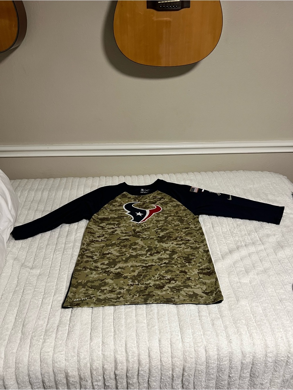 Nike Houston Texans NFL On-Field Salute to Service performance shirt